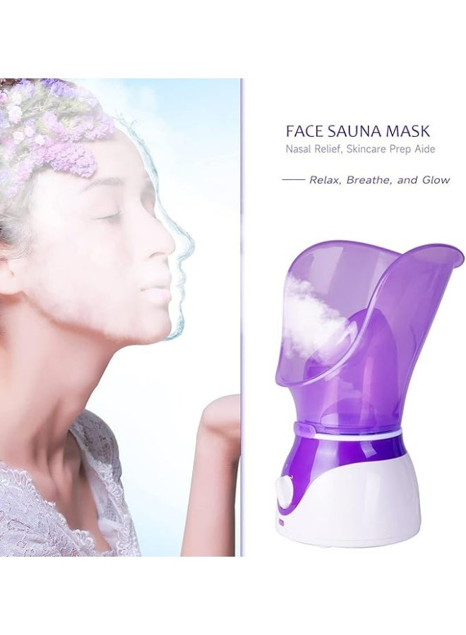 NTFS Beauty Nano Ionic Facial Steamer for Deep Pore Cleansing, Hydration & Blackhead Removal – Hot Mist Face Spa with Aroma Therapy, Adjustable Steam & Nose - Image 2